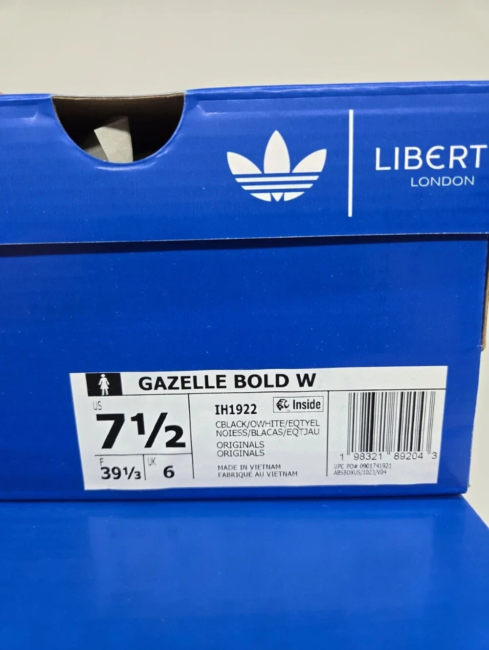 adidas Liberty London Gazelle Bold IH1922 Black Floral Women's Shoes Size 7.5 - Picture 8 of 8